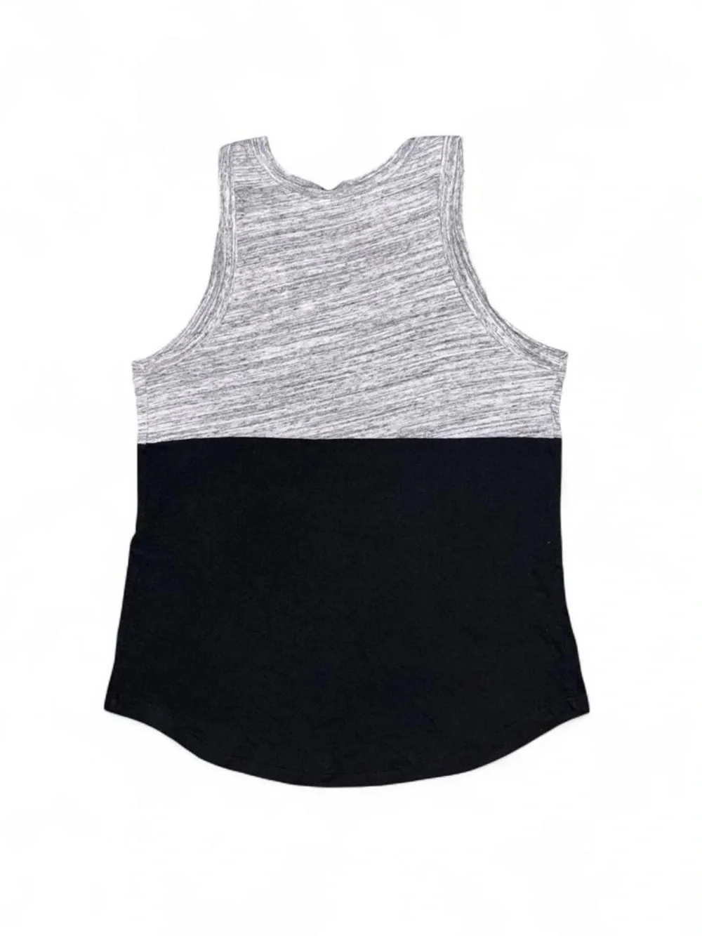 PINK Victoria's Secret Grey & Black Sequin Logo Tank